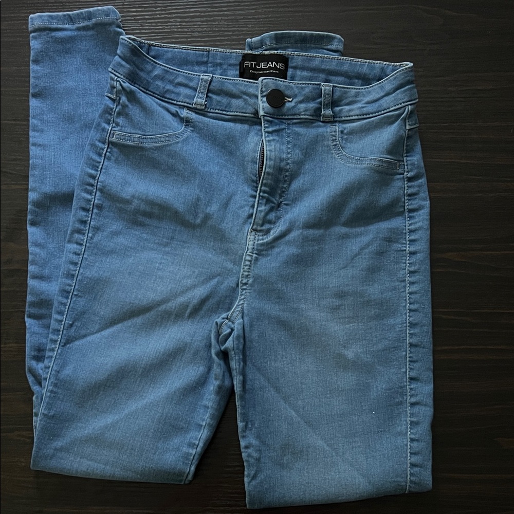 FITJEANS Women's Light Blue Skinny Jeans
